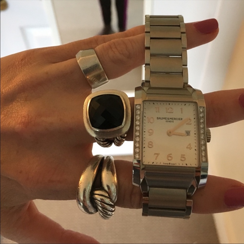 Blume & Mercier diamond watch silver & rose gold - Picture 9 of 12